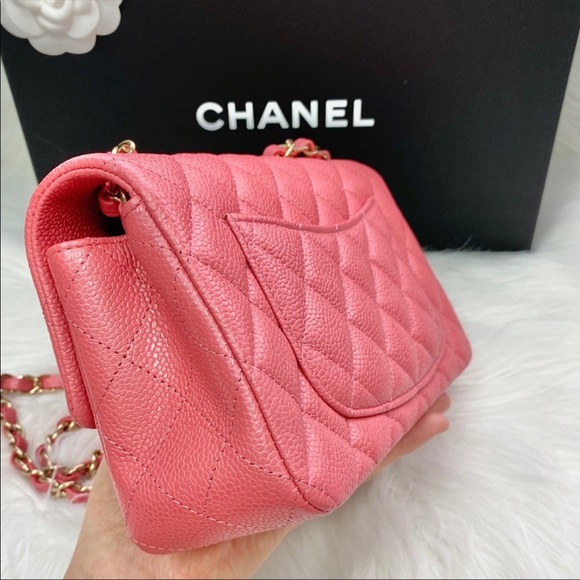 🎀 SOLD - CHANEL Caviar Leather Mini Rectangular Flap Bag - Picture 7 of 16